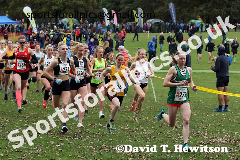 Senior womens Northern Cross Country Relays, Graves Park, Sheffield. Photo: David T. Hewitson/Sports for All Pics